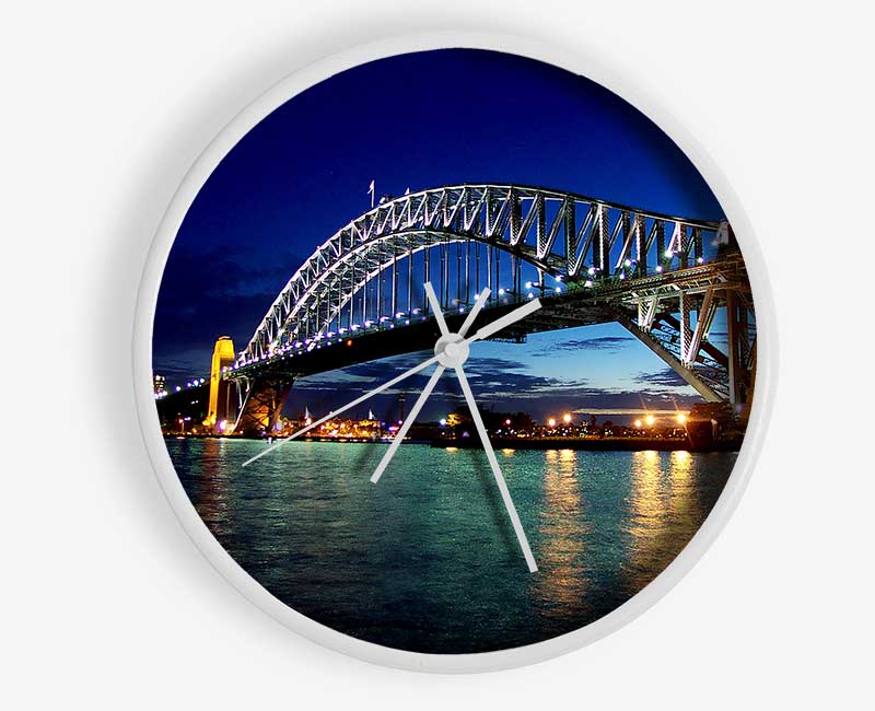 Sydney Harbour Bridge Reflections Clock - Wallart-Direct UK