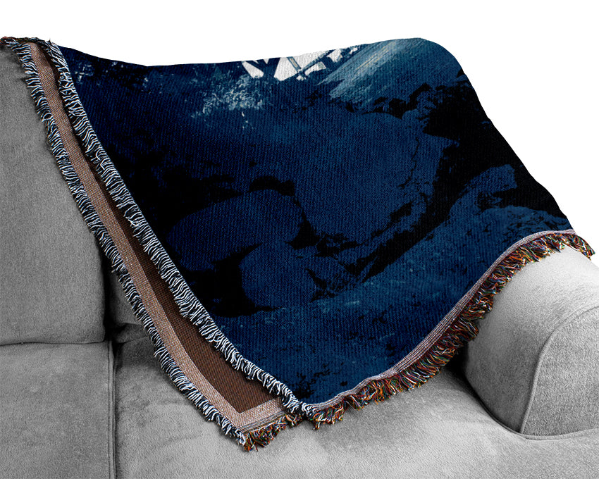 Sydney Harbour Bridge Stunning Blues Woven Blanket