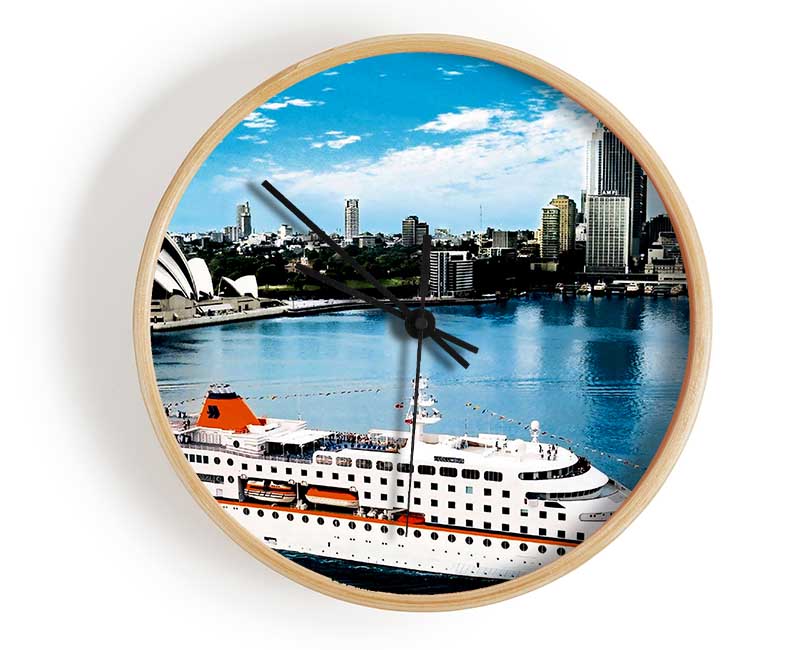 Sydney Harbour Cruise Liner Clock - Wallart-Direct UK