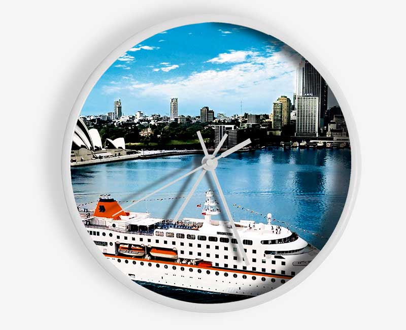Sydney Harbour Cruise Liner Clock - Wallart-Direct UK