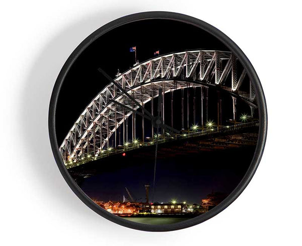 Sydney Harbour Night Light Clock - Wallart-Direct UK