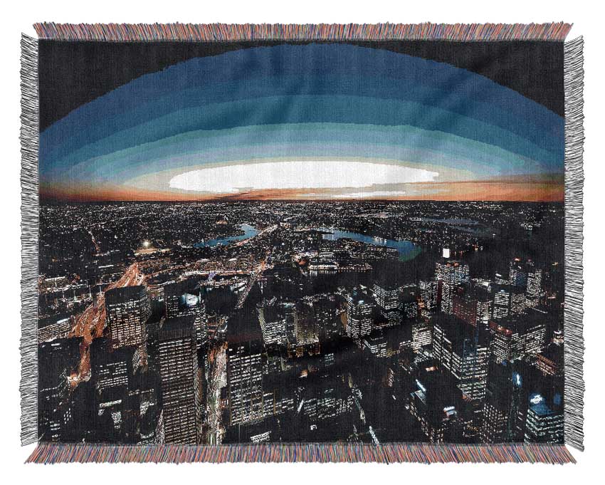 Sydney Night Lights Woven Blanket