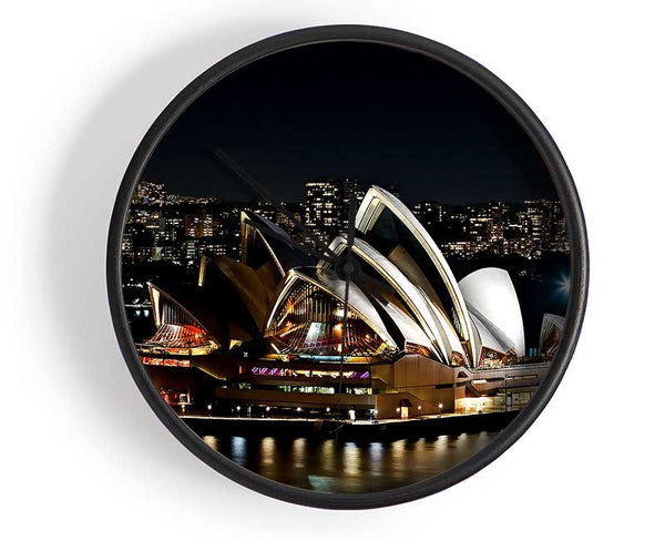 Sydney Opera House Lights Clock - Wallart-Direct UK