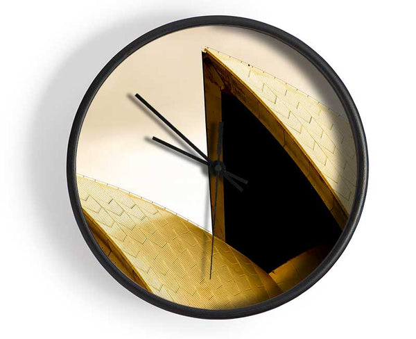 Sydney Opera House Peaks Sepia Clock - Wallart-Direct UK