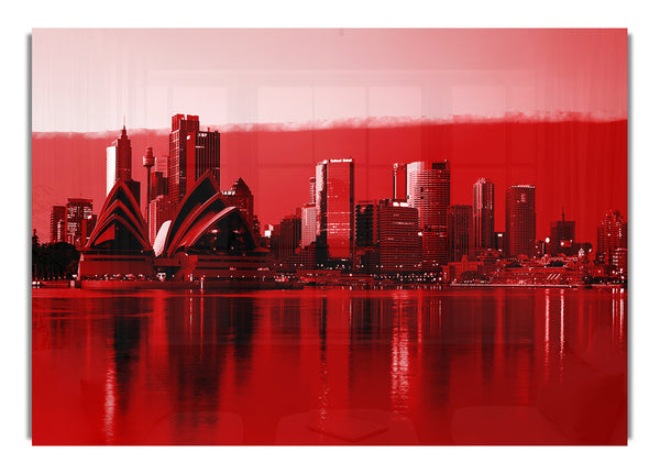 Sydney Opera House Red