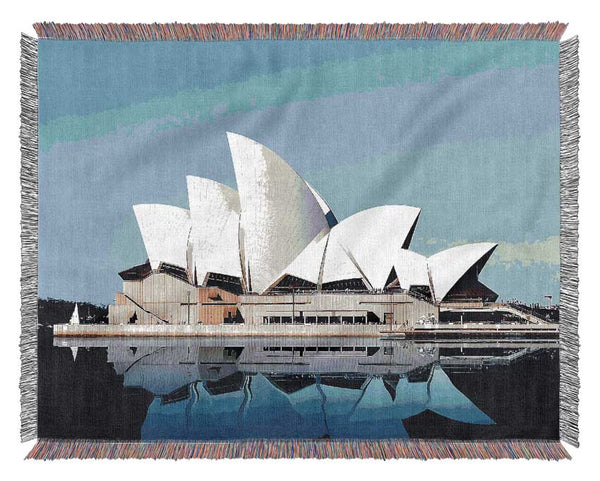 Sydney Opera House Reflections Woven Blanket