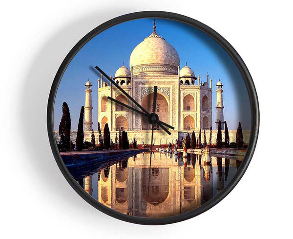 Taj Mahal Agra India Clock - Wallart-Direct UK