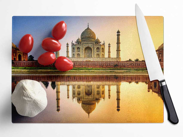 Taj Mahal India Glass Chopping Board