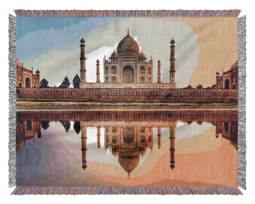 Taj Mahal India Woven Blanket