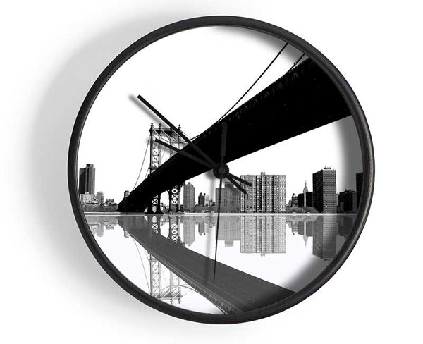 The Bridge To New York Clock - Wallart-Direct UK