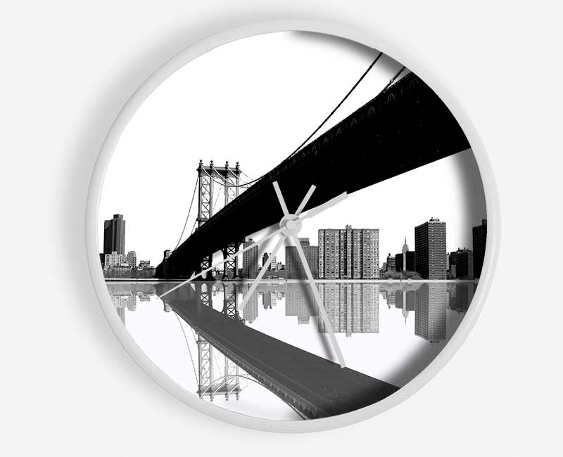 The Bridge To New York Clock - Wallart-Direct UK