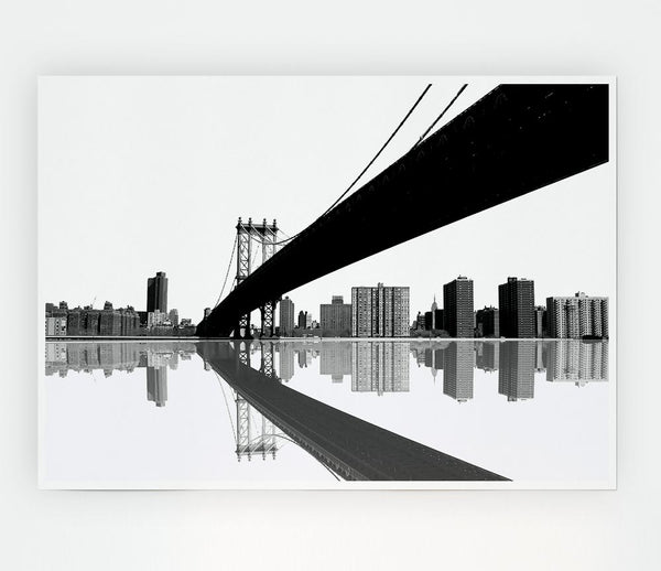 The Bridge To New York Print Poster Wall Art