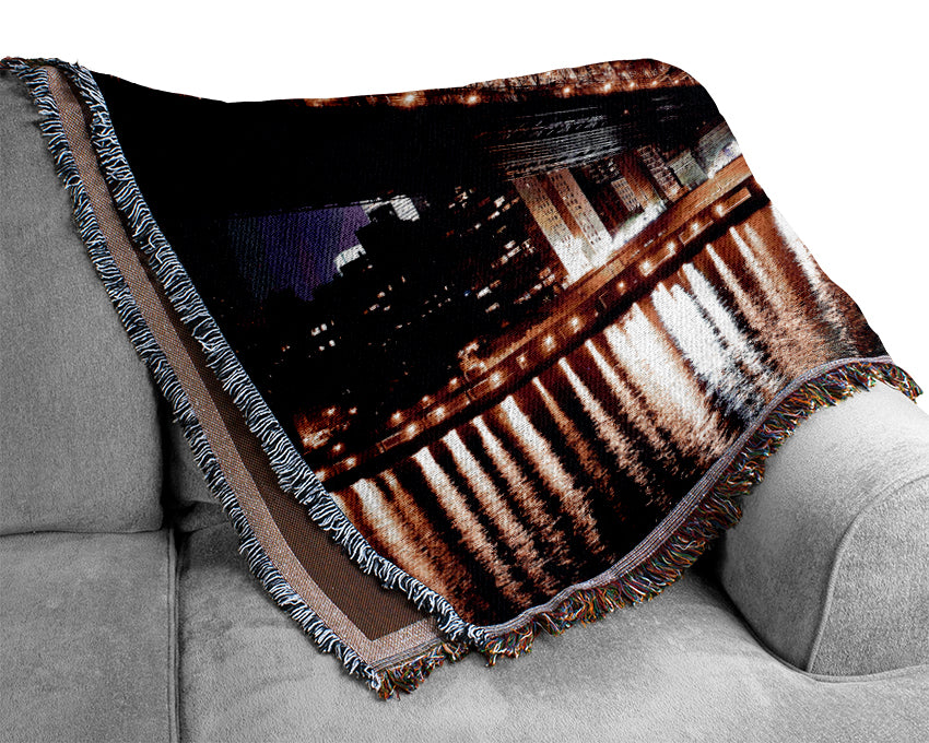 The Bridge To The Other Side Woven Blanket