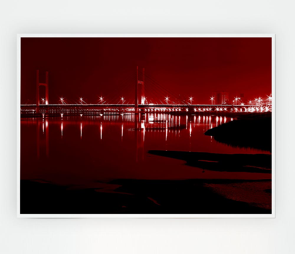 The City Just Beyond The Waters Print Poster Wall Art