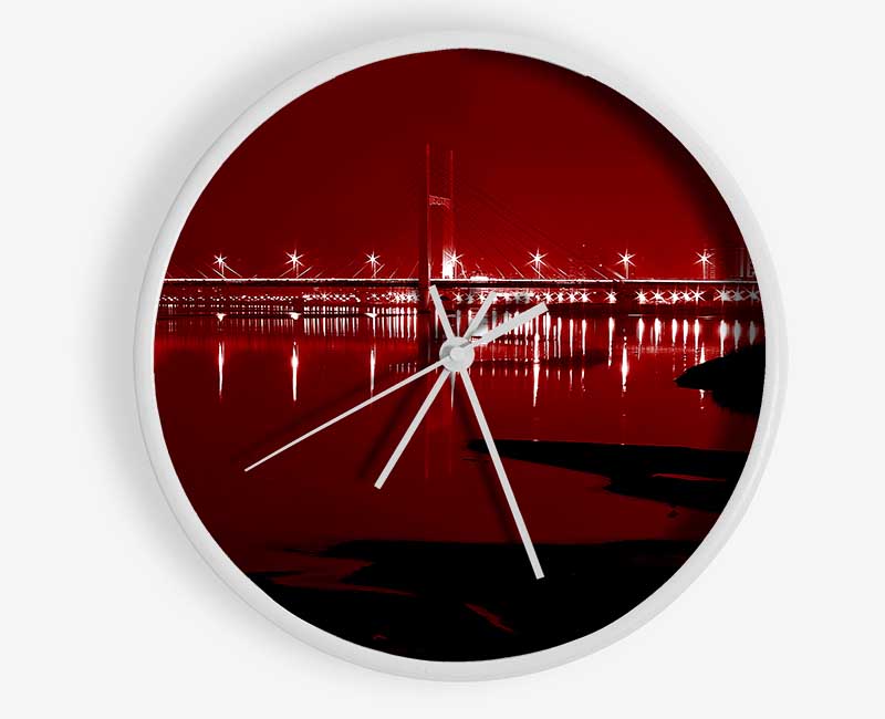 The City Just Beyond The Waters Clock - Wallart-Direct UK