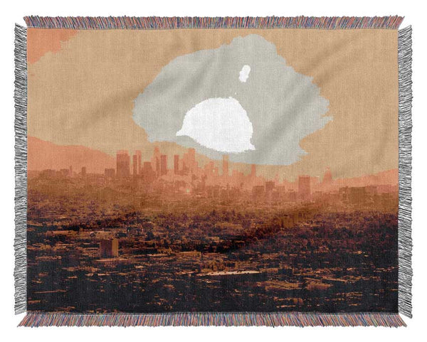 The City Of Golden Light Woven Blanket