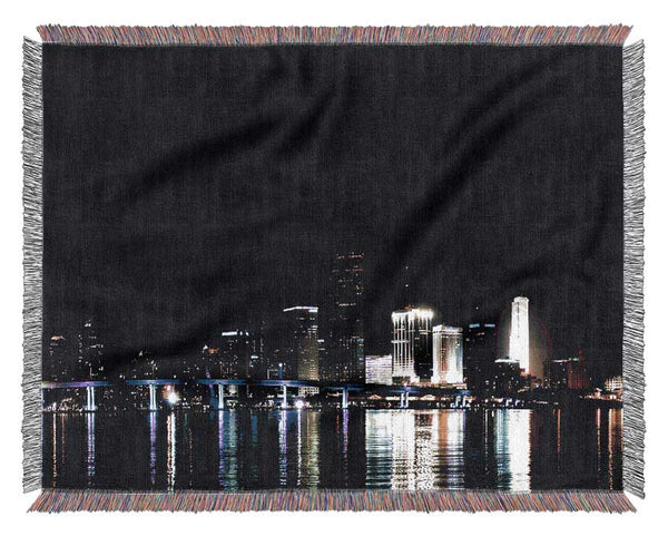 The City Of Lights Woven Blanket