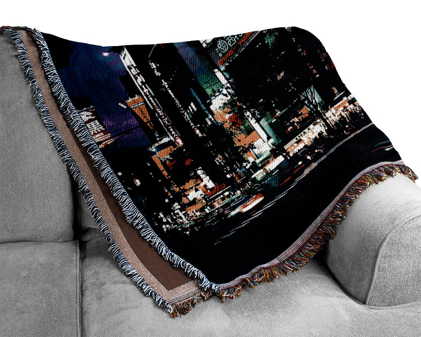 The Energy Of New York City Woven Blanket