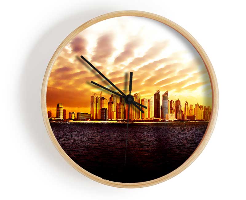 The Golden City Clock - Wallart-Direct UK