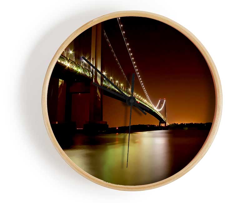 The Golden Gate Bridge Brown Clock - Wallart-Direct UK