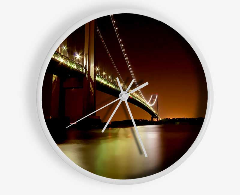 The Golden Gate Bridge Brown Clock - Wallart-Direct UK