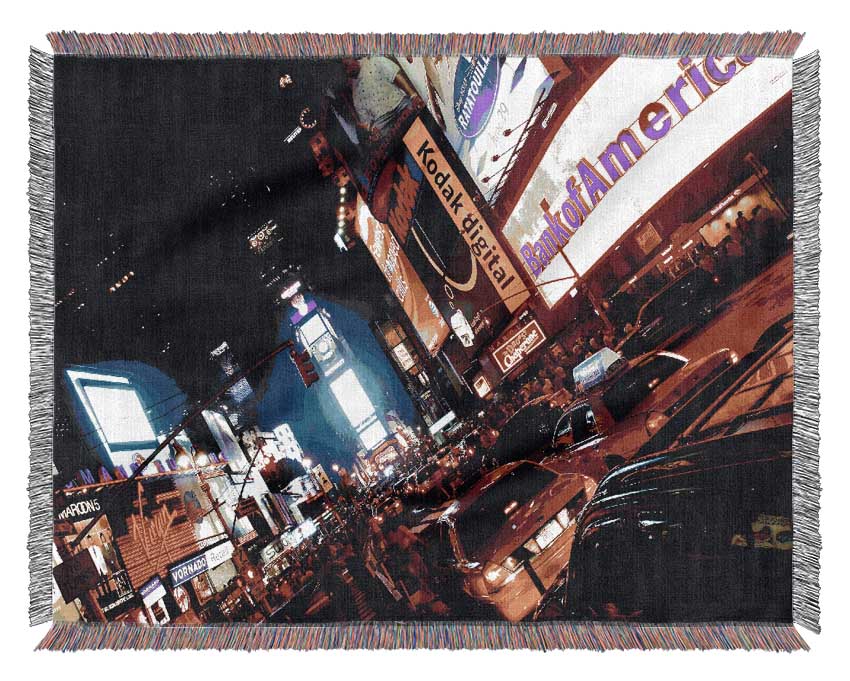 The Heart Of New York City Woven Blanket