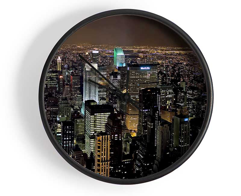 The Never Ending Night City Clock - Wallart-Direct UK