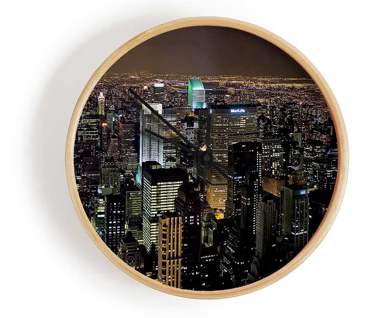 The Never Ending Night City Clock - Wallart-Direct UK