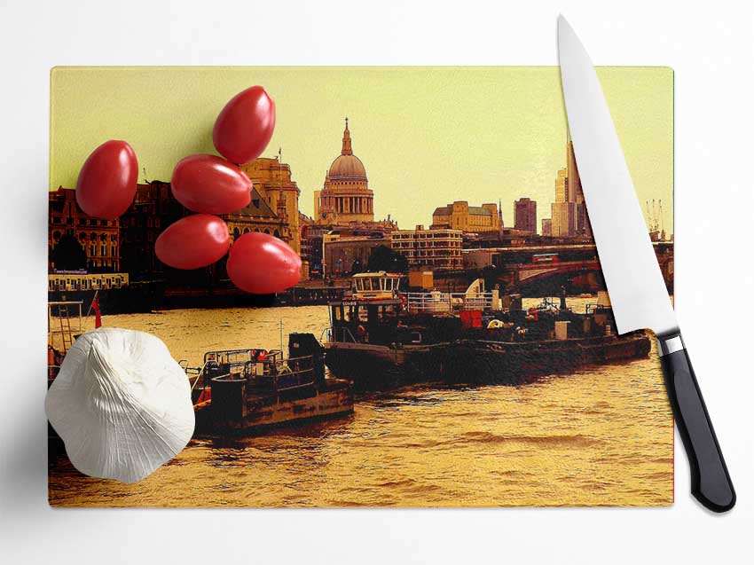 The Thames Glass Chopping Board