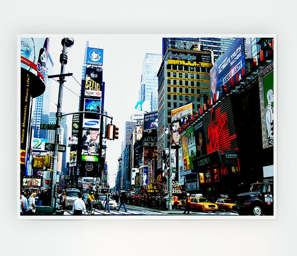 Times Square Nyc Print Poster Wall Art