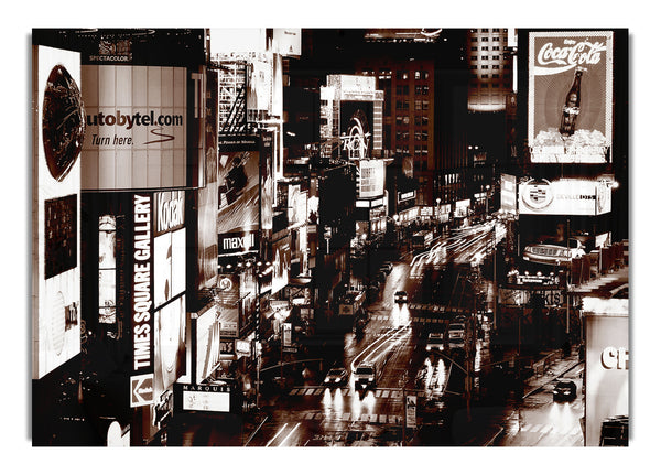 Times Square New York Brown