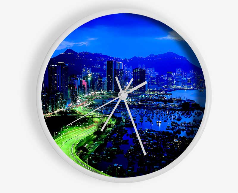 Tokyo Blues Clock - Wallart-Direct UK