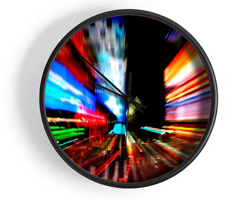 Tokyo City Lights Clock - Wallart-Direct UK