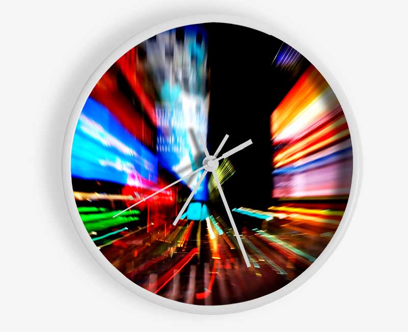 Tokyo City Lights Clock - Wallart-Direct UK