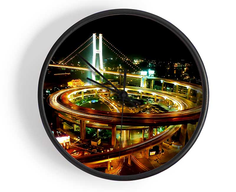 Tokyo Highway Clock - Wallart-Direct UK