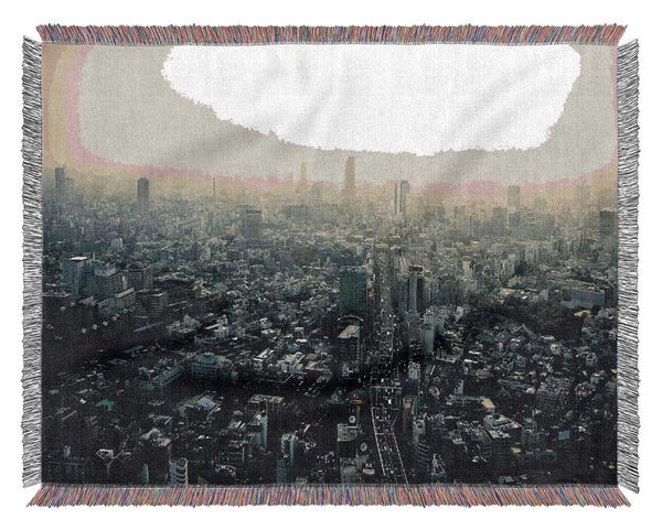 Tokyo Smog Woven Blanket