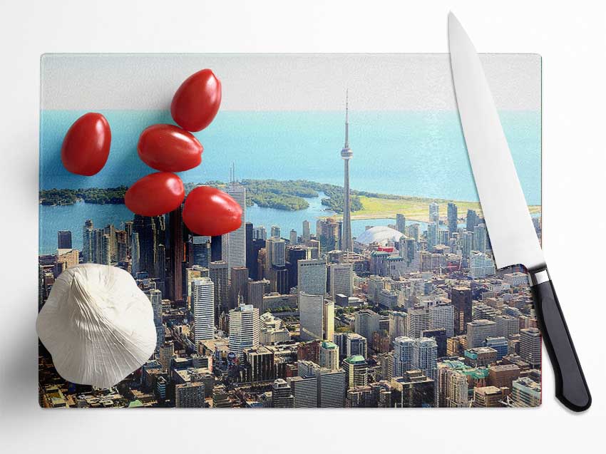 Toronto Canada Glass Chopping Board