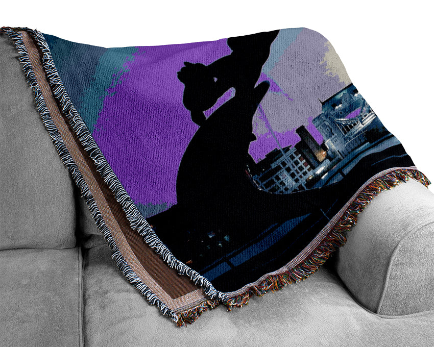 Tower Bridge London Uk Woven Blanket