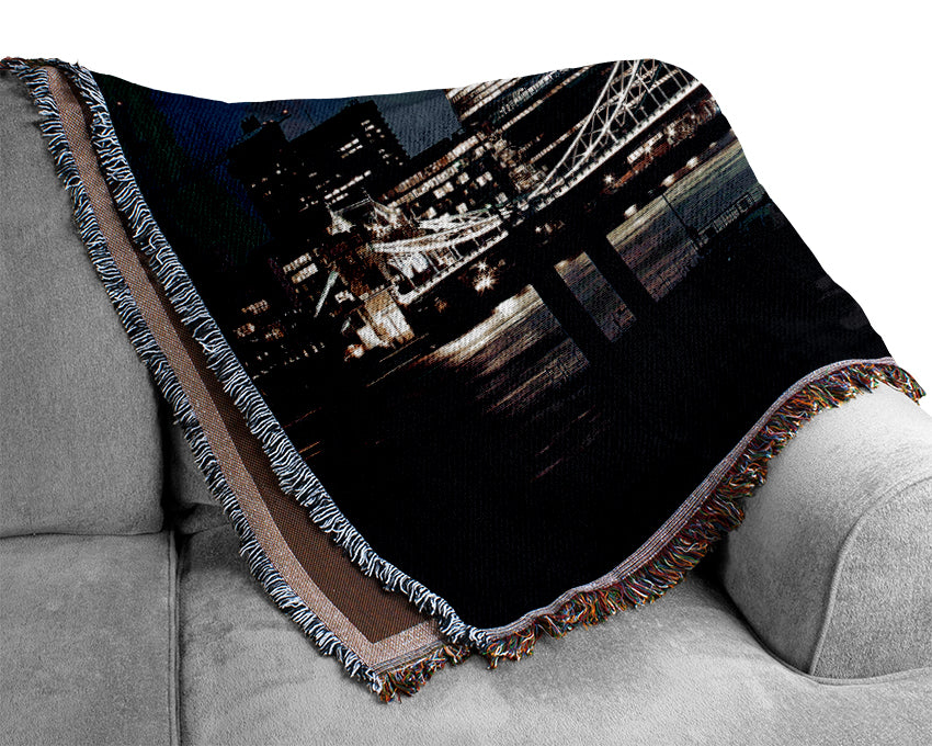 Tower Bridge Of London Woven Blanket