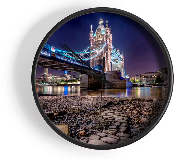 Tower Bridge Waters Clock - Wallart-Direct UK