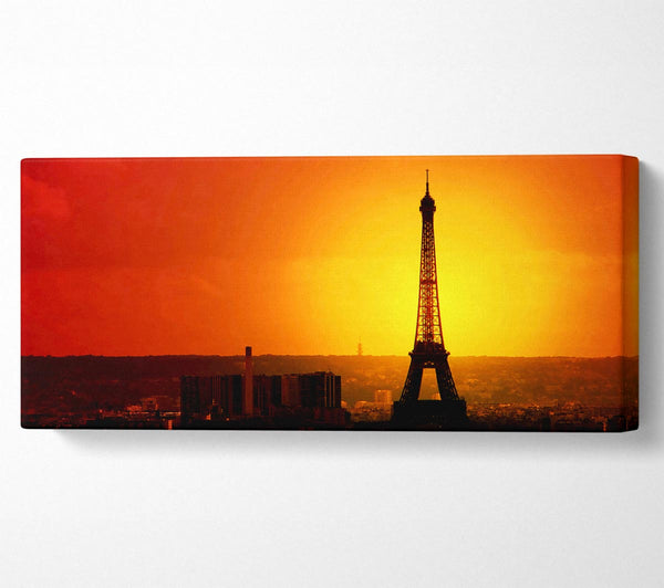 Eiffel Tower Sun Glow