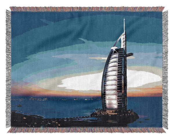 Tower Of The Arabs Woven Blanket