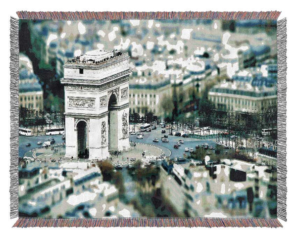 Triumphal Arch Paris Woven Blanket
