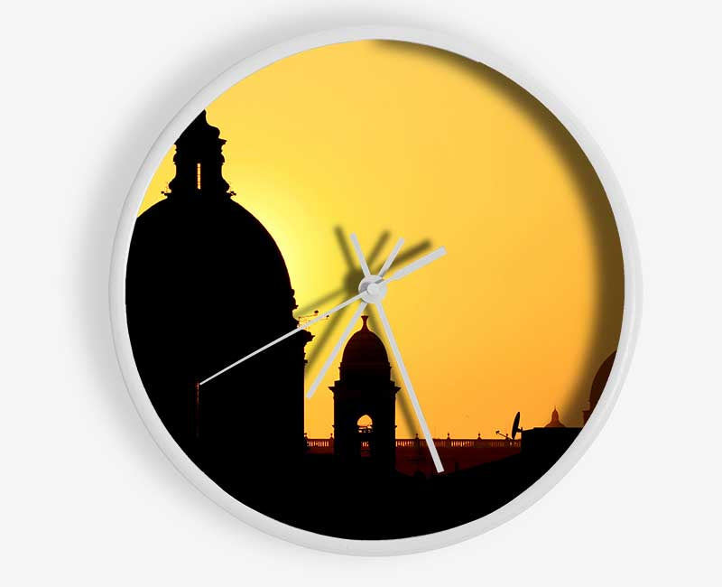 Turkish Rooftop Sunset Clock - Wallart-Direct UK