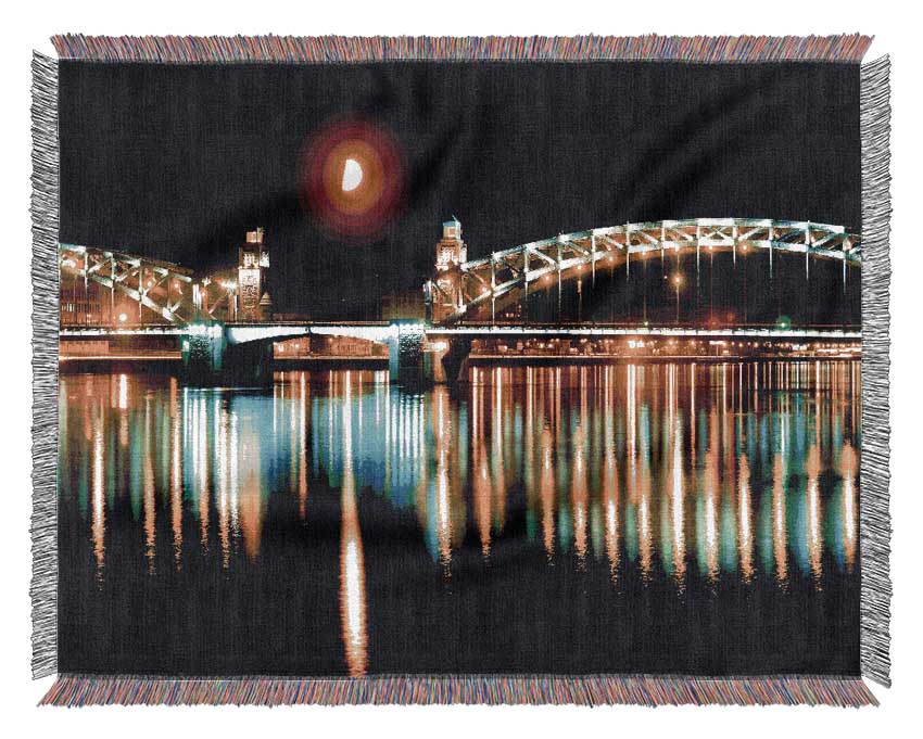 Twin Bridge Moonlight Woven Blanket