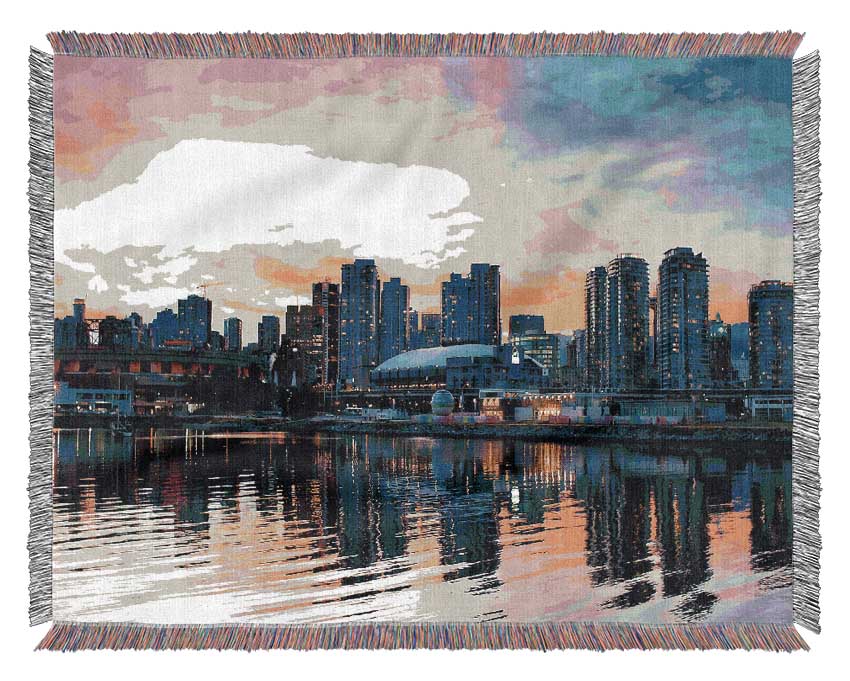 Vancouver Sunset Woven Blanket