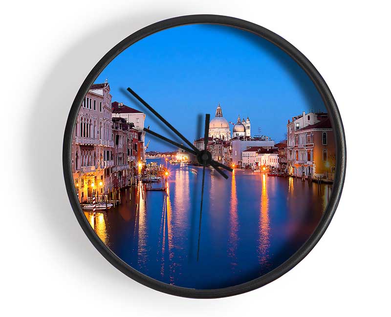 Venice At Night Clock - Wallart-Direct UK