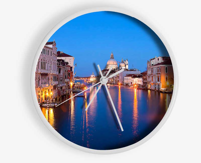 Venice At Night Clock - Wallart-Direct UK