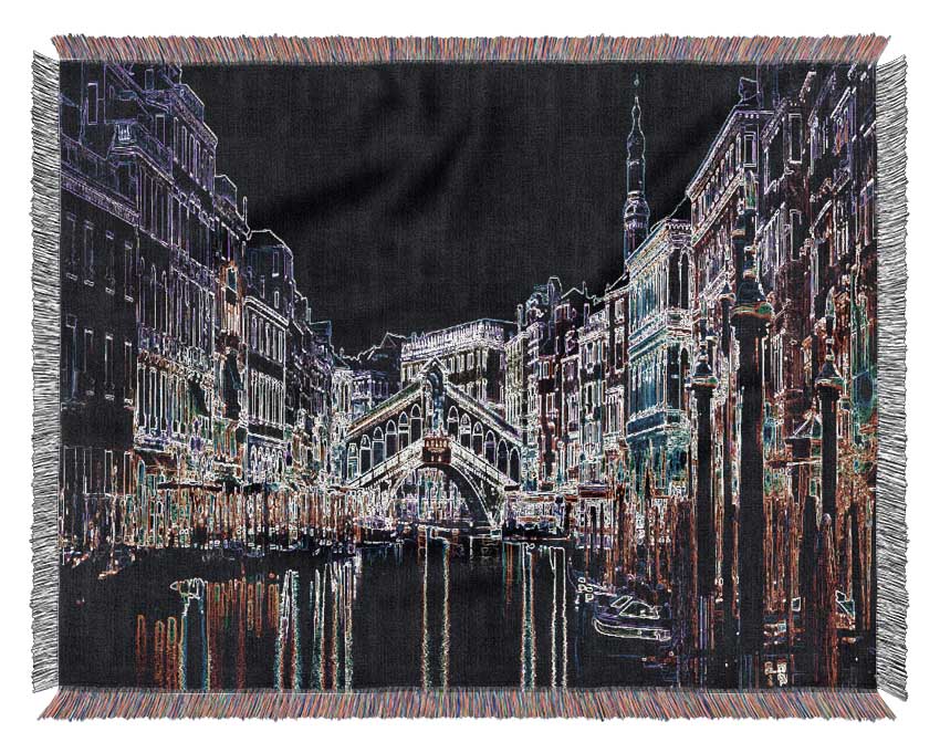Venice Psychedelic Woven Blanket