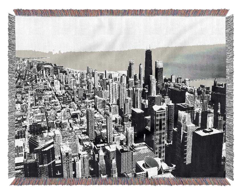 View Over Manhattan Woven Blanket